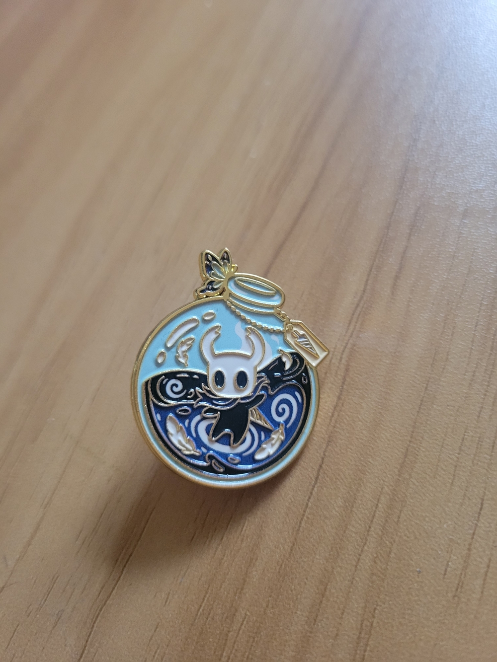 👻BUY 1 GET 1 FREE👻Gold-Tone Blue and Black Enamel Brooch — Cute Fantasy Charm